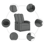 Fauteuil Stof Donkergrijs
