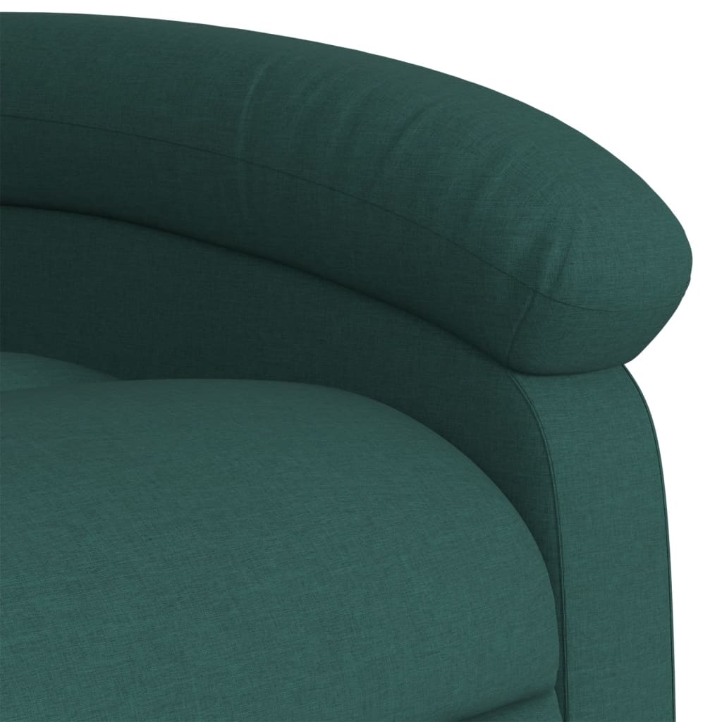 Fauteuil Verstelbaar Elektrisch Stof Donkergroen