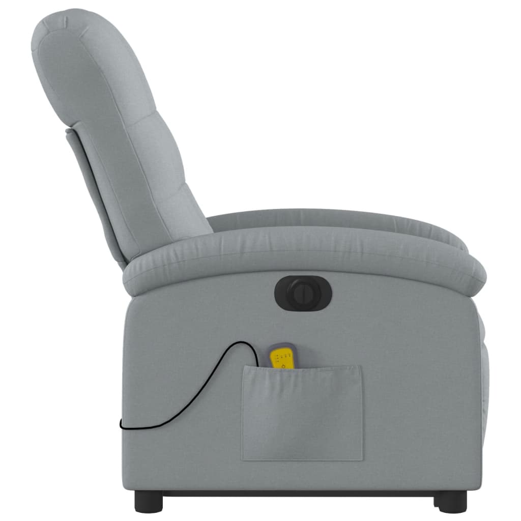 Sta-Op-Massagestoel Stof Lichtgrijs