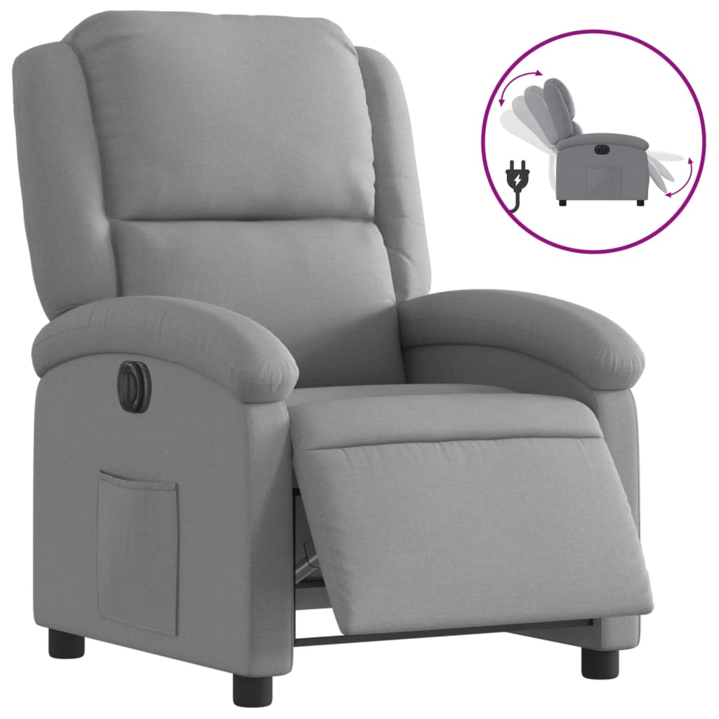 Fauteuil Stof Lichtgrijs