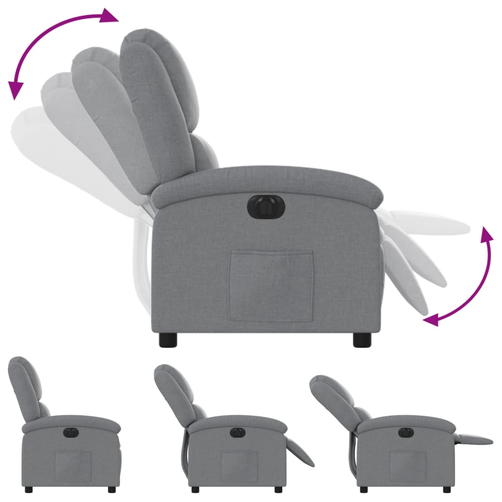 Fauteuil Stof Lichtgrijs