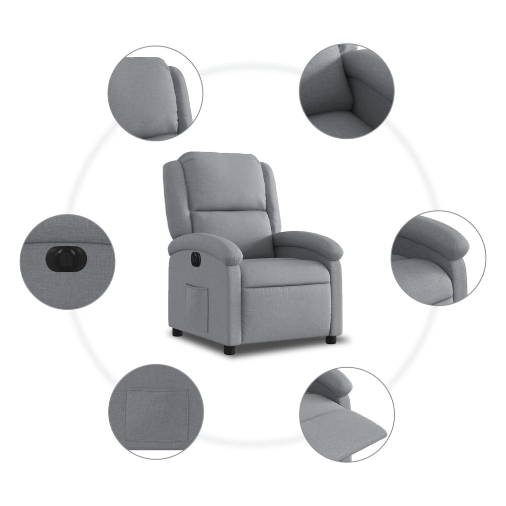 Fauteuil Stof Lichtgrijs