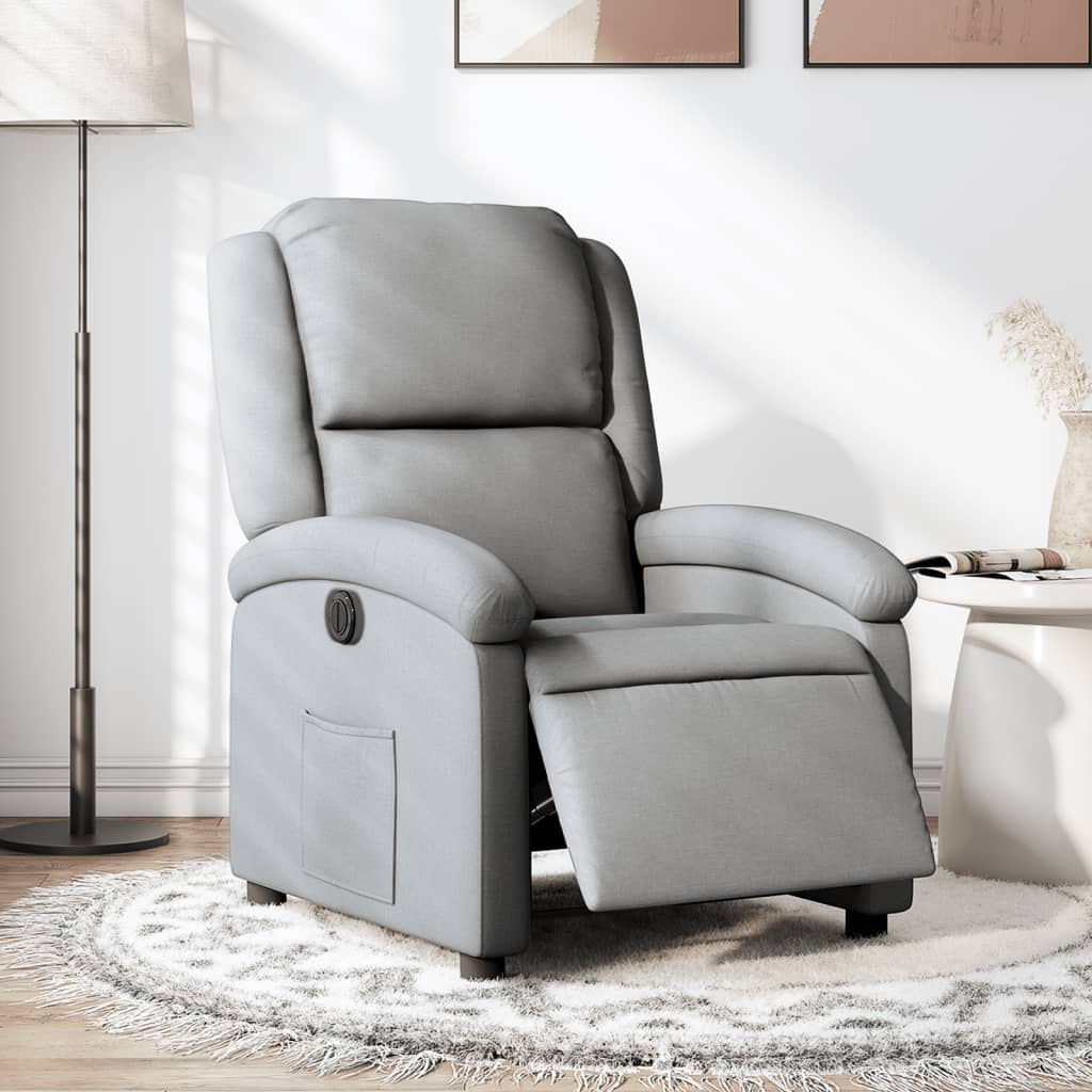 Fauteuil Stof Lichtgrijs