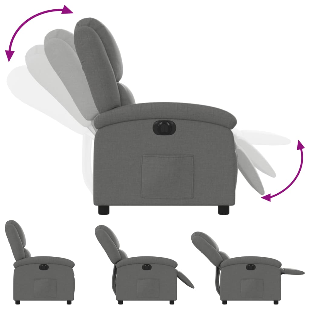 Fauteuil Stof Donkergrijs