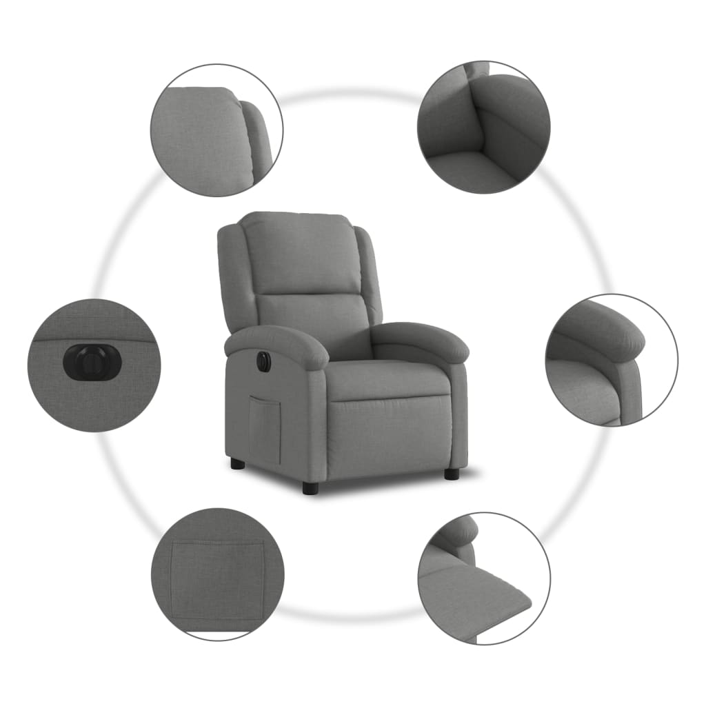 Fauteuil Stof Donkergrijs