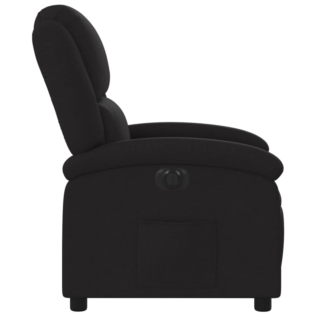 Fauteuil Verstelbaar Elektrisch Stof Zwart
