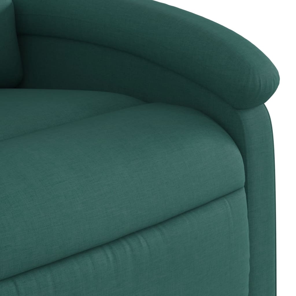 Fauteuil Verstelbaar Elektrisch Stof Donkergroen