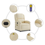 Massagestoel Stof Kleurig Crème