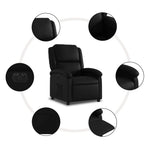 Fauteuil Kunstleer Zwart