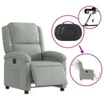 Fauteuil Stof Lichtgrijs