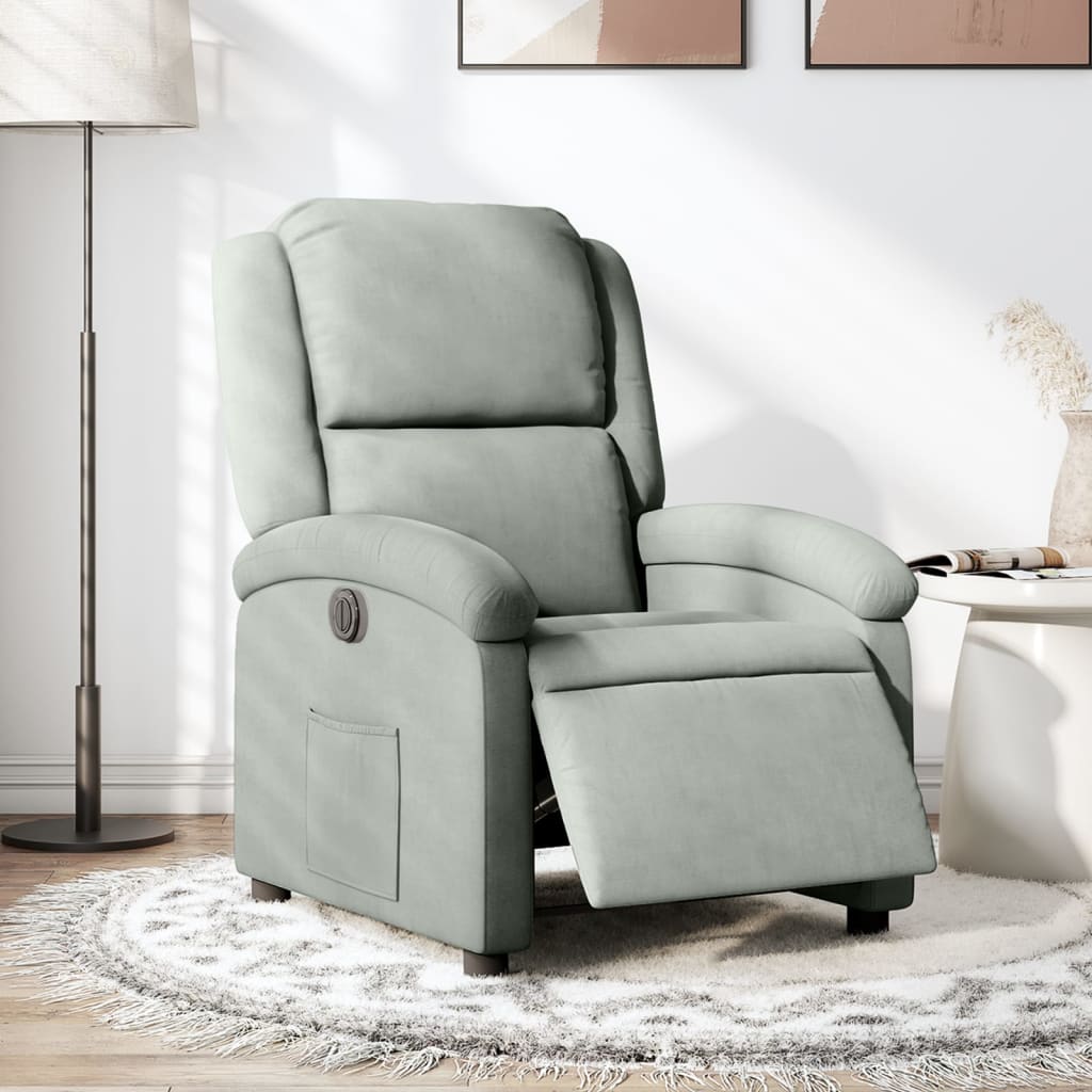 Fauteuil Stof Lichtgrijs