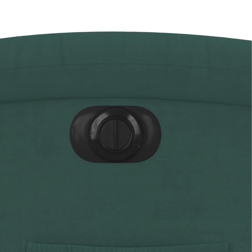 Fauteuil Verstelbaar Elektrisch Stof Donkergroen