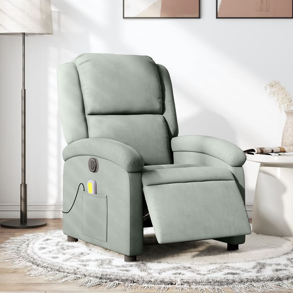 Fauteuil Stof Lichtgrijs
