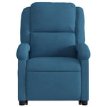 Sta-Op-Massagestoel Fluweel Blauw
