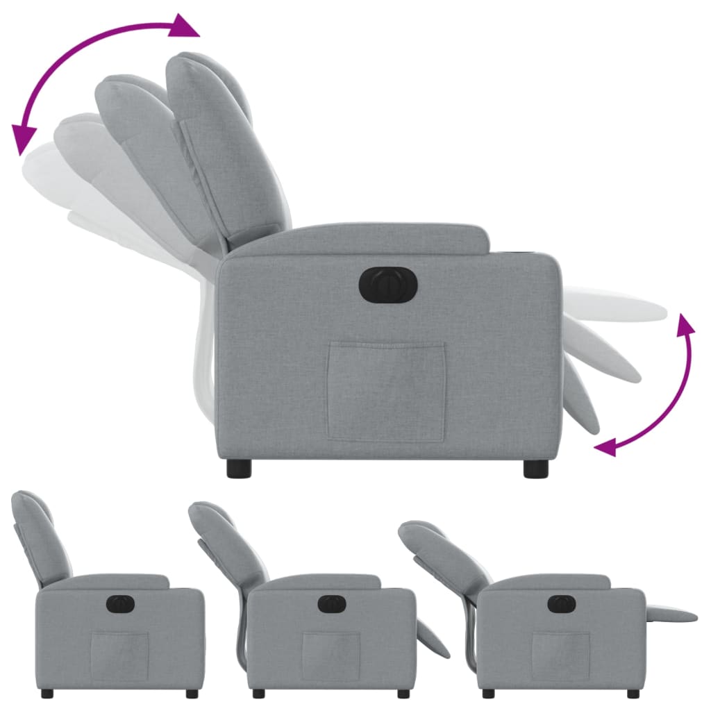 Fauteuil Stof Lichtgrijs