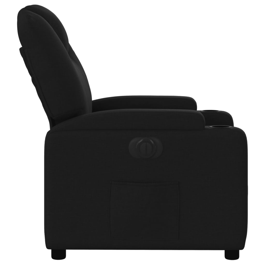 Fauteuil Verstelbaar Elektrisch Stof Zwart