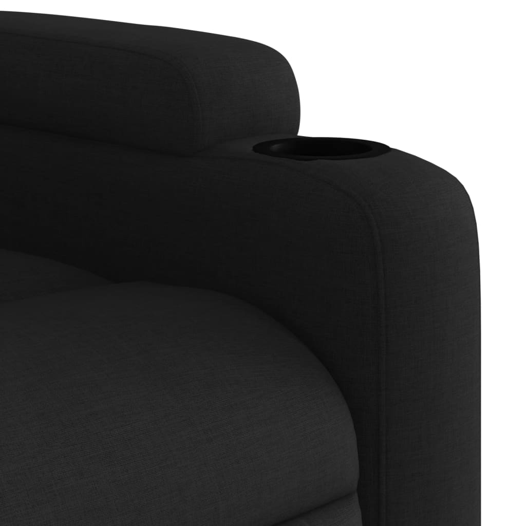 Fauteuil Verstelbaar Elektrisch Stof Zwart