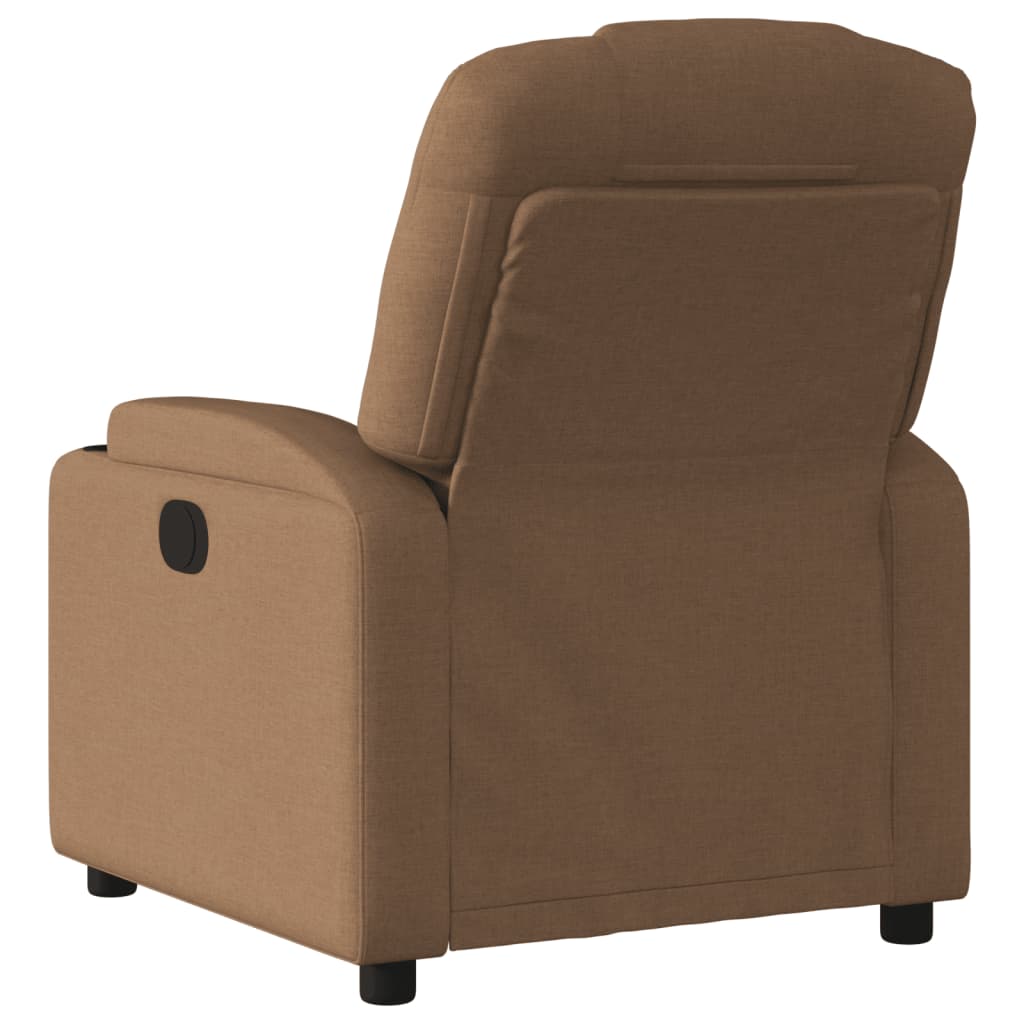 Fauteuil Verstelbaar Elektrisch Stof Bruin