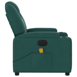Massagestoel Stof Donkergroen