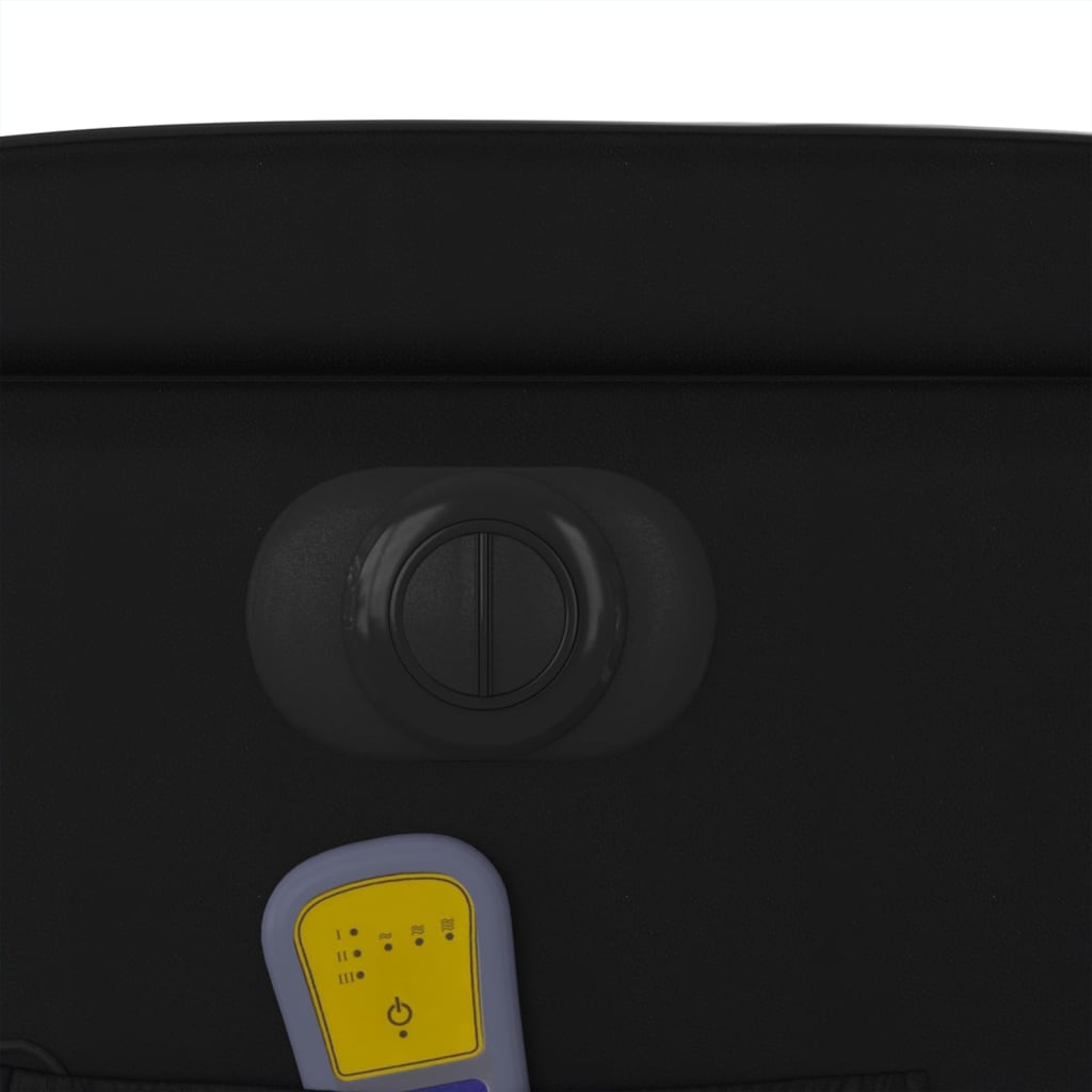 Massagestoel Verstelbaar Elektrisch Kunstleer Zwart