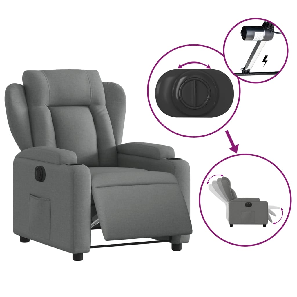 Fauteuil Stof Donkergrijs