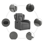 Fauteuil Stof Donkergrijs