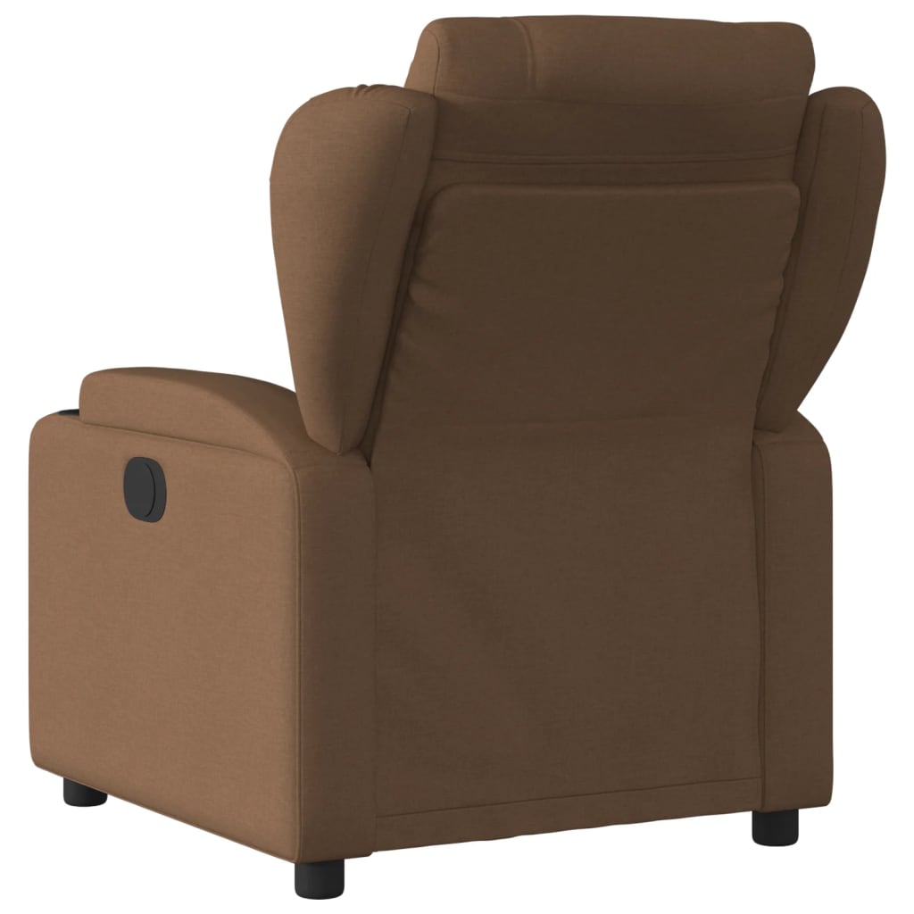 Fauteuil Verstelbaar Elektrisch Stof Bruin