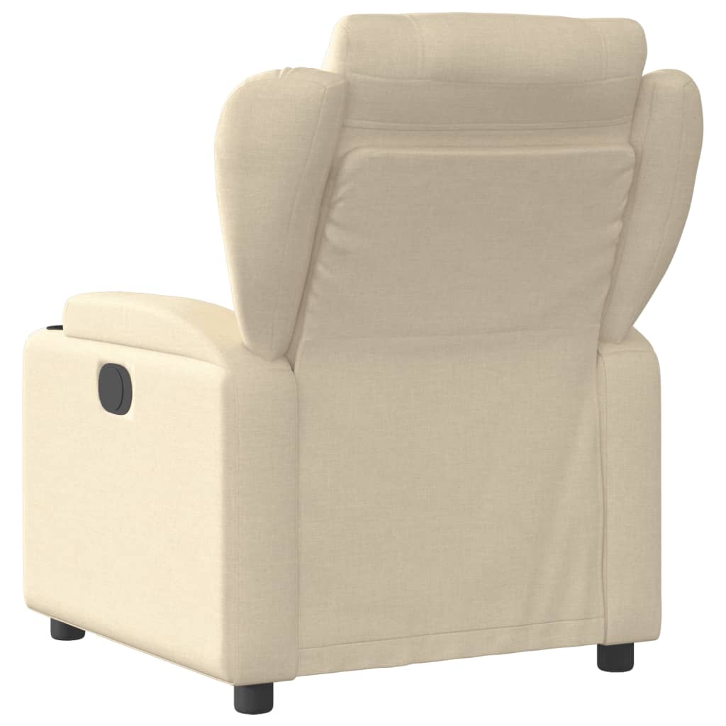 Fauteuil Verstelbaar Elektrisch Stof Kleurig Crème