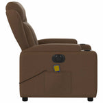 Massagestoel Stof Bruin