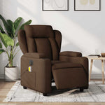 Massagestoel Stof Bruin