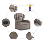 Massagestoel Stof Taupe
