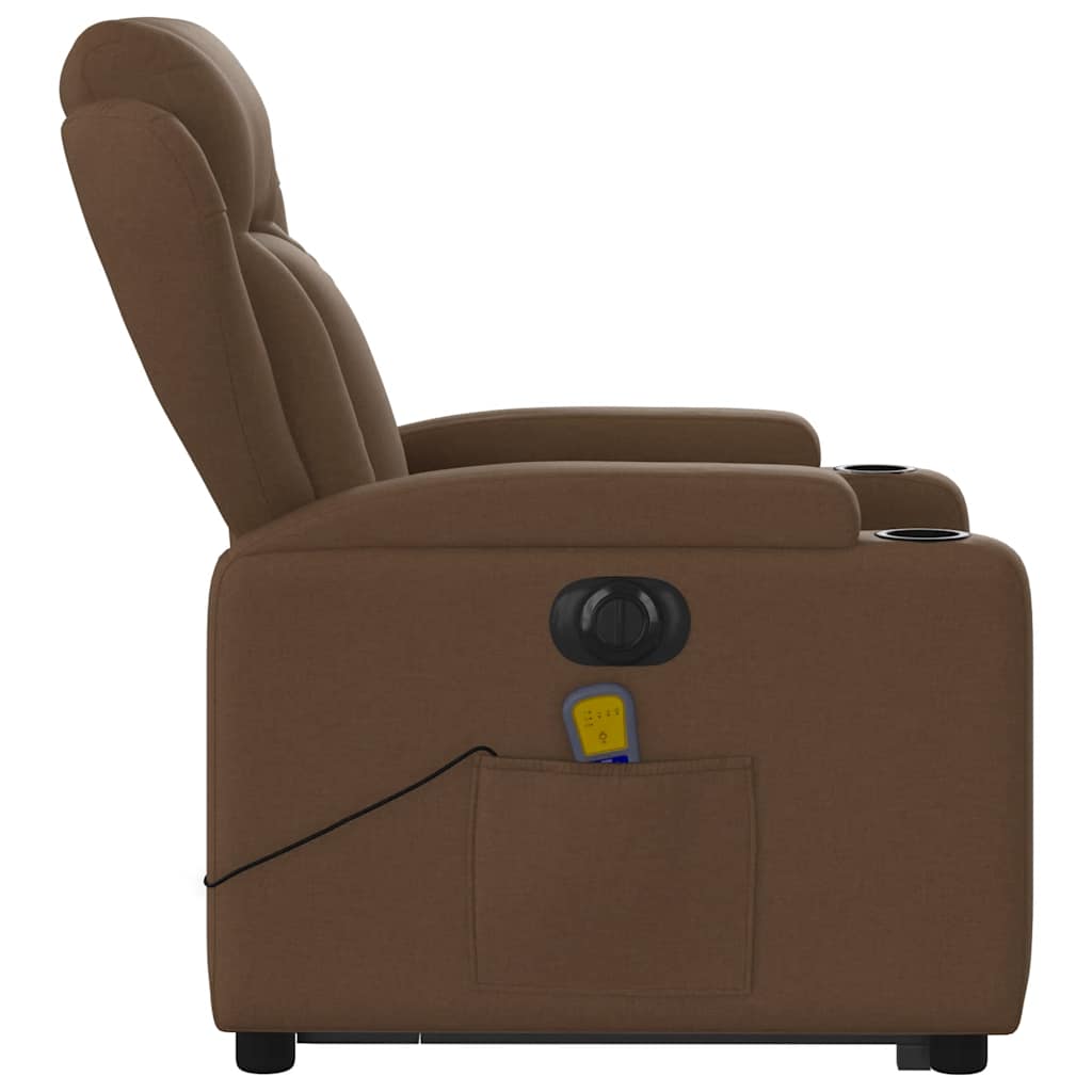 Sta-Op-Massagestoel Stof Bruin