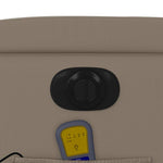 Massagestoel Verstelbaar Elektrisch Kunstleer Kleurig Cappuccino