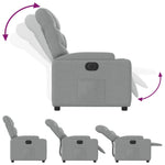 Fauteuil Stof Lichtgrijs