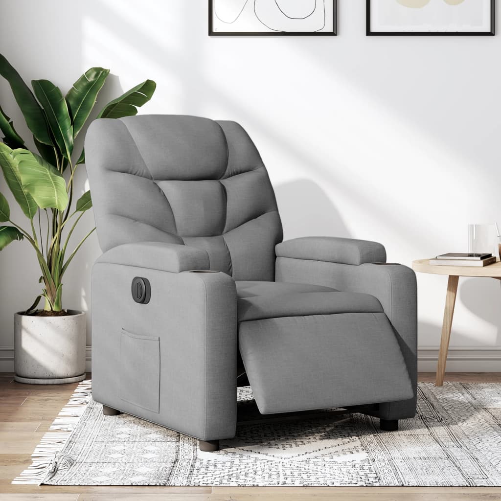 Fauteuil Stof Lichtgrijs
