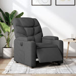 Fauteuil Verstelbaar Elektrisch Stof Zwart