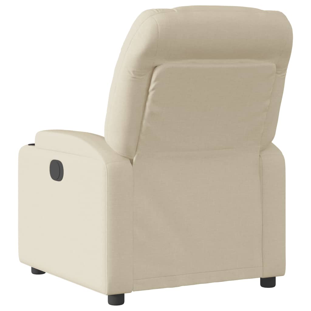 Fauteuil Verstelbaar Elektrisch Stof Kleurig Crème