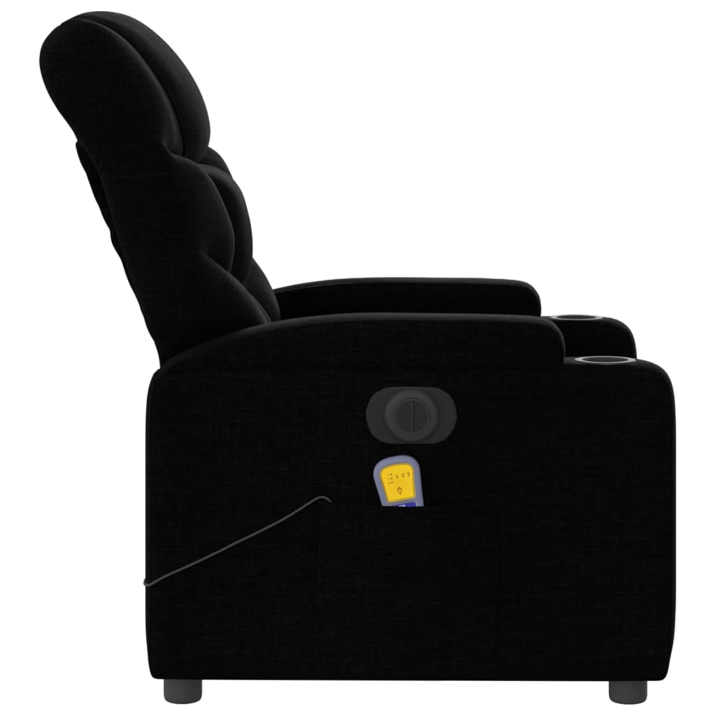 Massagestoel Stof Zwart