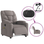 Massagestoel Stof Taupe
