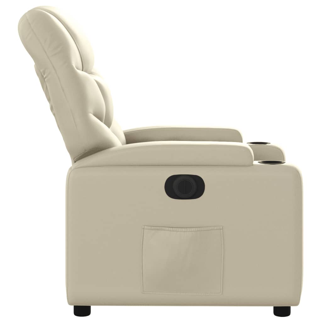 Fauteuil Kunstleer Kleurig Crème