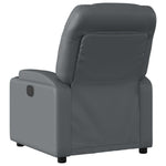Fauteuil Verstelbaar Elektrisch Kunstleer Grijs