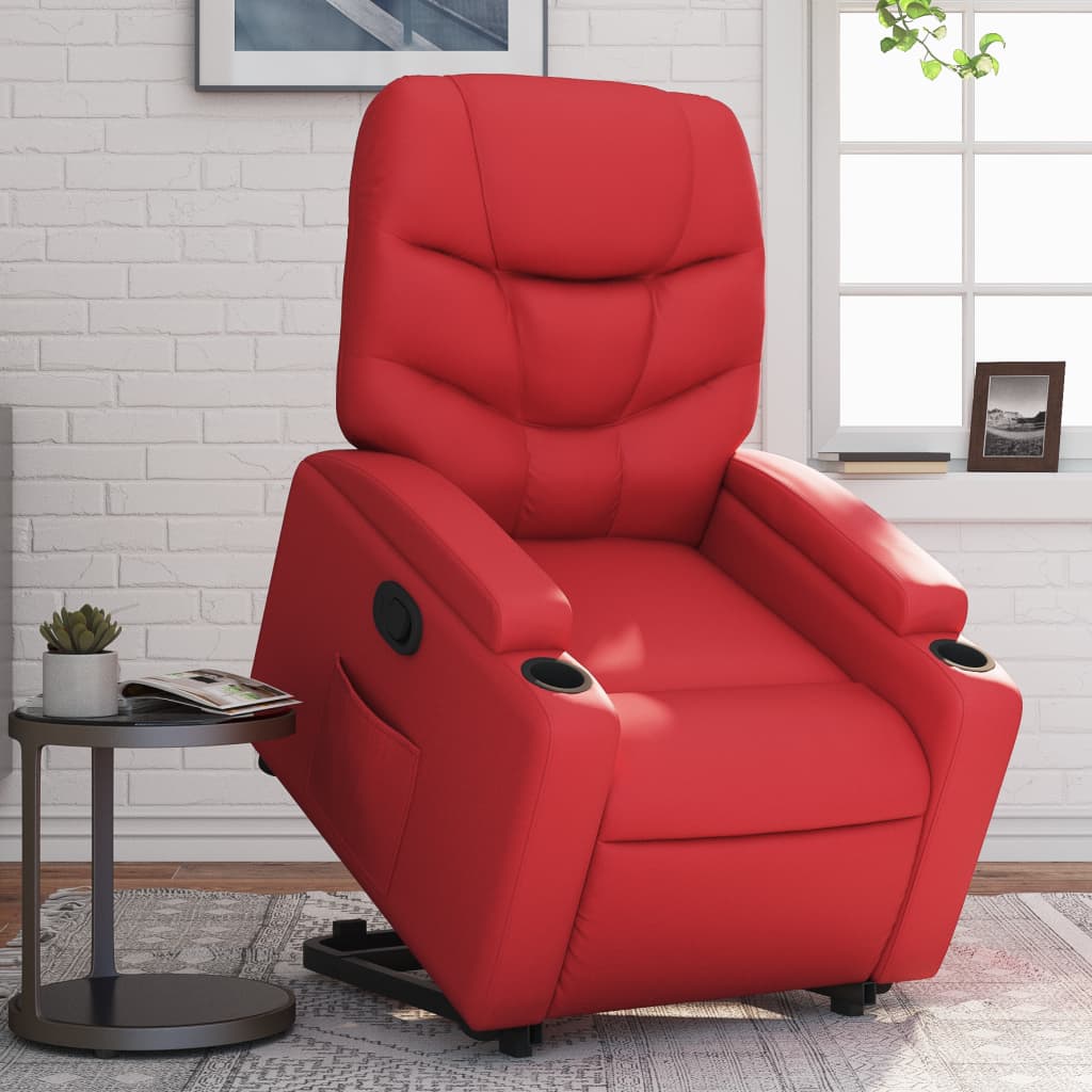 Sta-Op-Stoel Kunstleer Rood