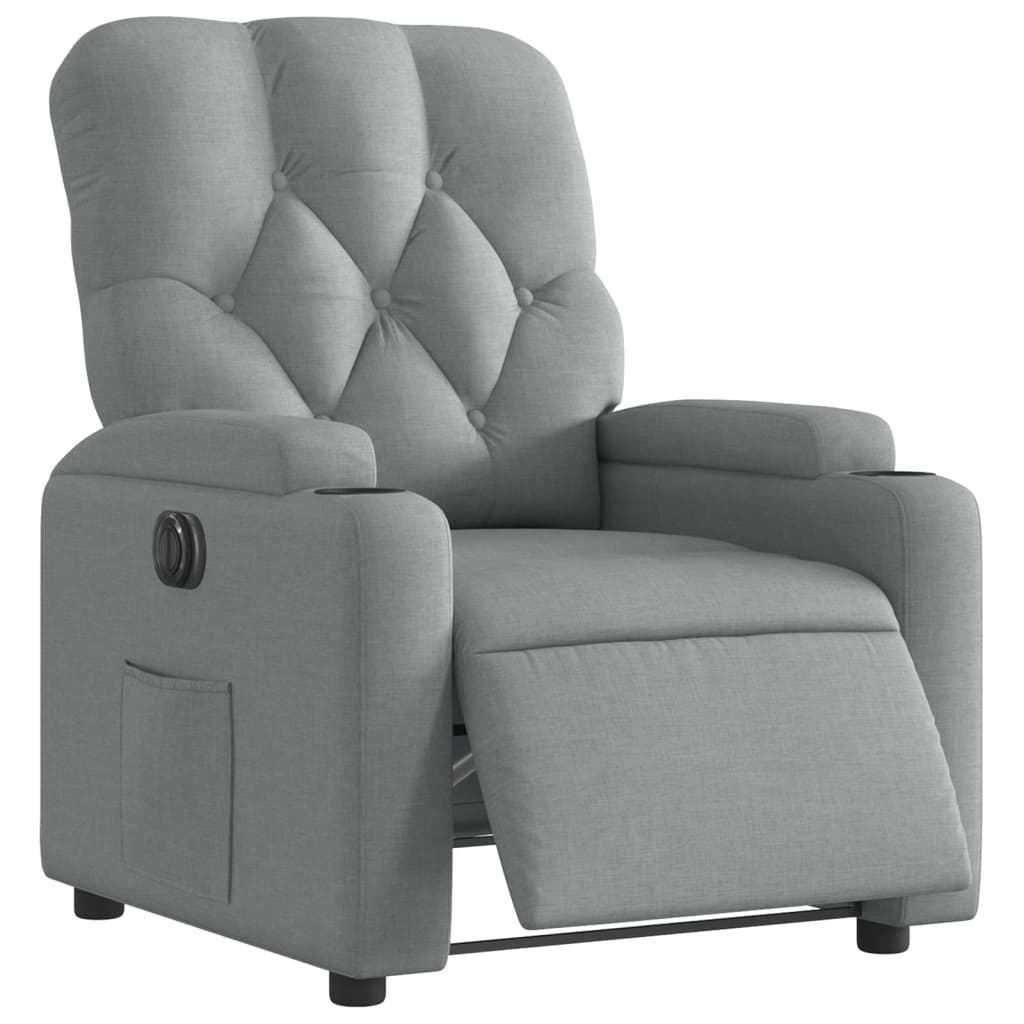 Fauteuil Stof Lichtgrijs