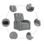 Fauteuil Stof Lichtgrijs