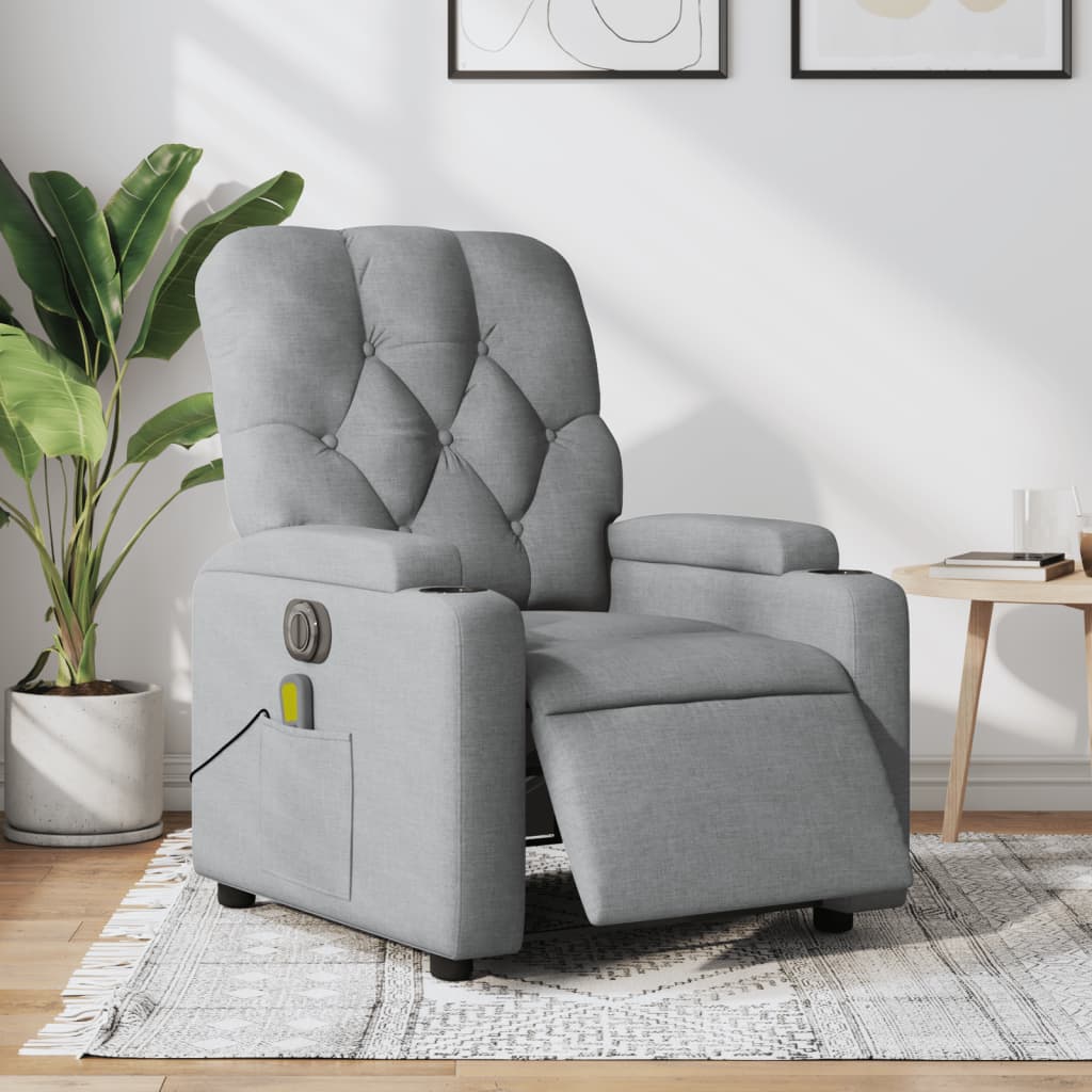 Fauteuil Stof Lichtgrijs