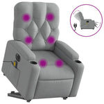 Sta-Op-Massagestoel Stof Lichtgrijs