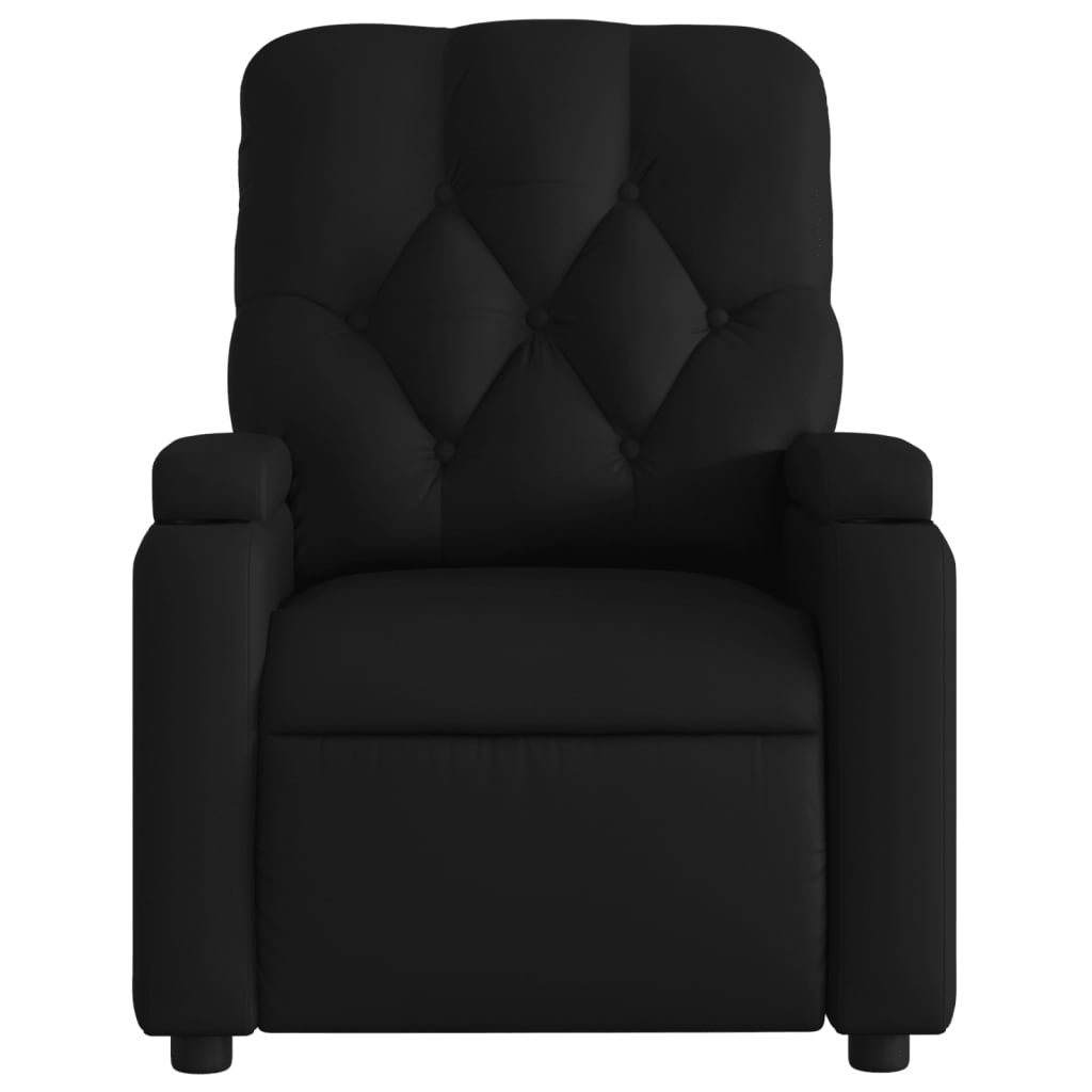 Fauteuil Kunstleer Zwart