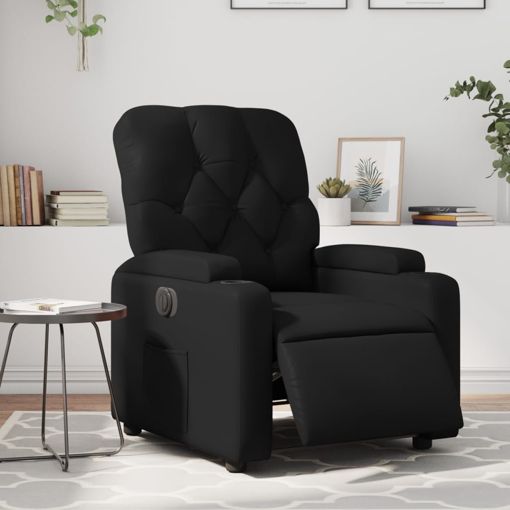 Fauteuil Kunstleer Zwart