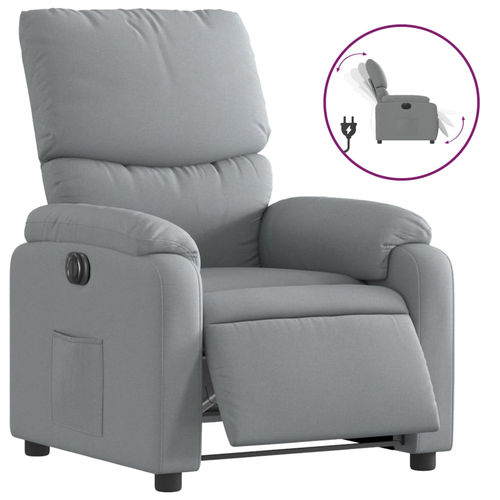 Fauteuil Stof Lichtgrijs