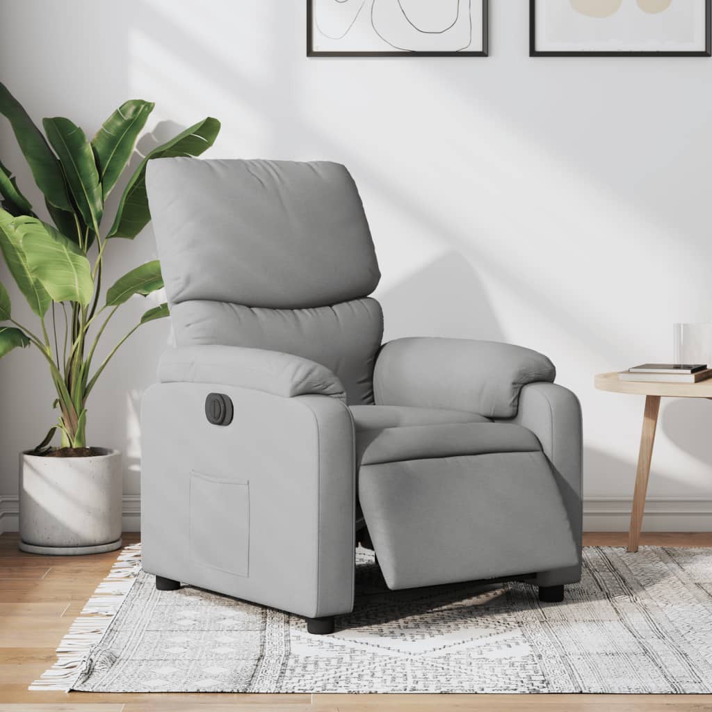 Fauteuil Stof Lichtgrijs